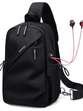 🆕 Small Sling Crossbody Backpack Shoulder Bag for Men Women, Lightweight One